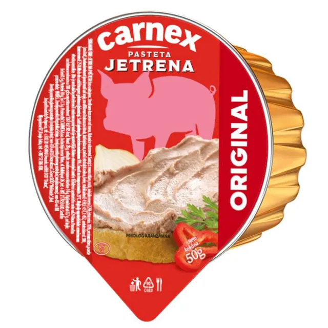 Pasteta jetrena 0050 Carnex 20 Carnex DOO Industrija mesa Vrbas