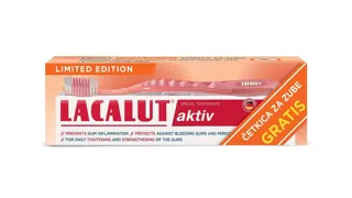 Lacalut aktiv pas./z.75ml+ČETKICA GRATIS
