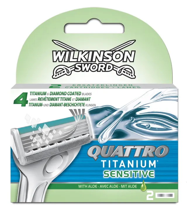 ULOSCI ZA BRIJAC QUATTRO TITANIUM SENSITIV 2/1 WILKINSON