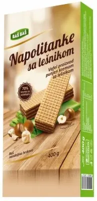 NAPOLITANKE LEŠNIK BAŠ BAŠ 400G BAS BAS
