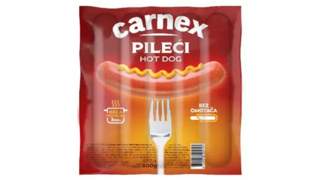 Pileci hot dog 800g carnex CARNEX