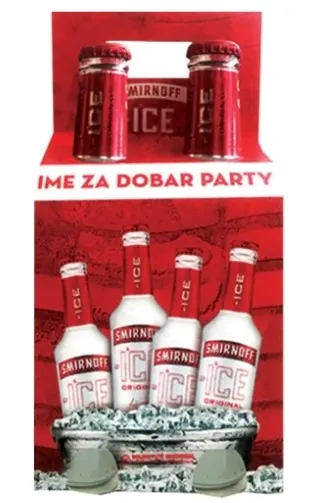 Smirnoff vodka ice 4x275 ml