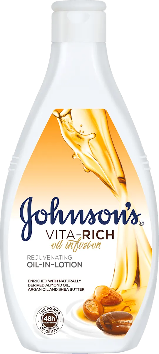 LOSION ZA TELO VITA-RICH OIL INFUS. 400ML J&J JOHNSON'S
