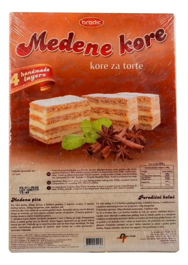 Kore rozen medena 450g Bradic kore