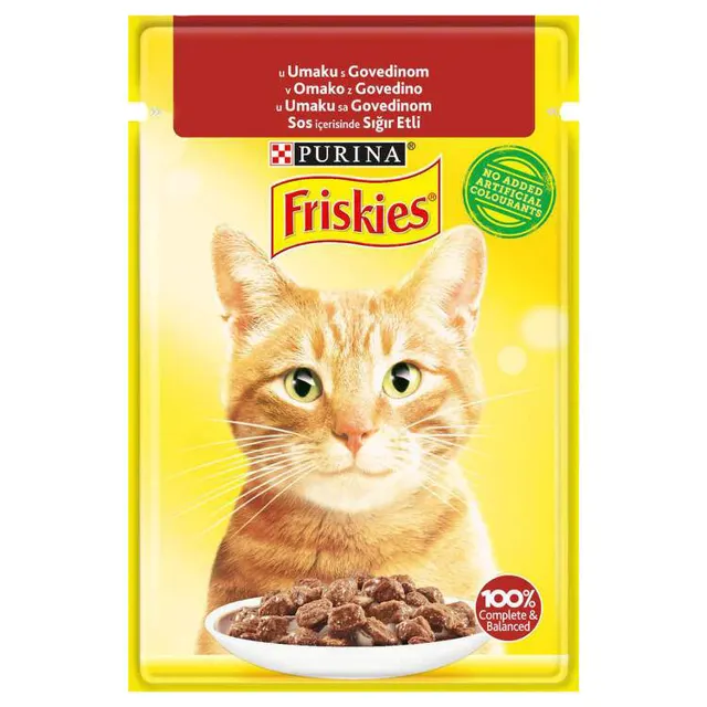 Preliv za macke Friskies govedina 85g Friskies