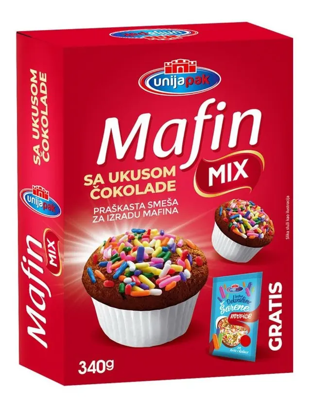Smesa Mafin sa ukusom cokolade 0340 Unijapak 8 340 g UNIJAPAK