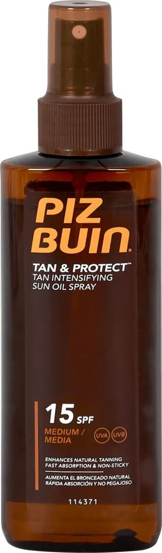 ULJE ZA SUNČANJE U SPREJU PIZ BUIN TAN + PROT SPF15 150ML J&J