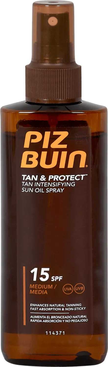 ULJE ZA SUNČANJE U SPREJU PIZ BUIN TAN + PROT SPF15 150ML J&J JOHNSON'S