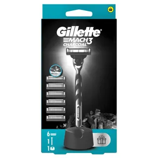 Gillette MACH3 C.drška+6 dopuna+postolje