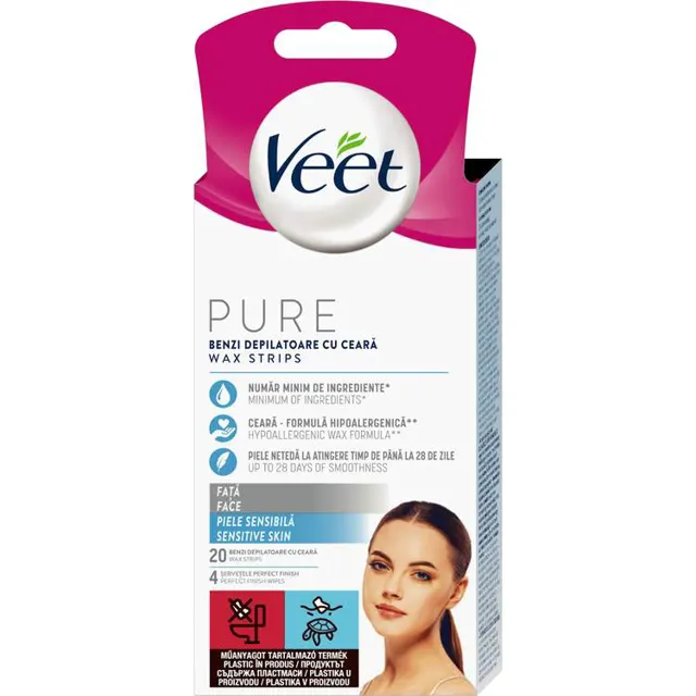 Veet trake/depil. lice PURE 20/1 20 kom Veet