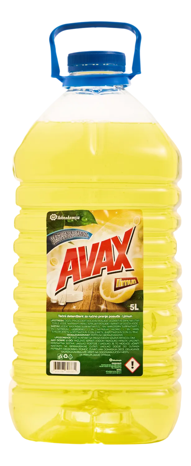 Deterdzent za sudove limun Avax 5l Avax