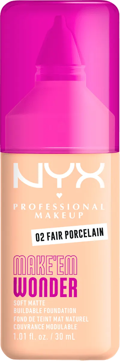 NYX MAKE'EM WONDER tečni puder 02 NYX
