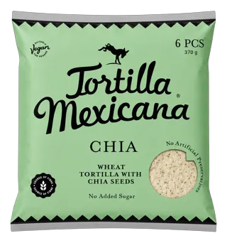 TORTILLA MEXICANA CHIA 370gr 6/1