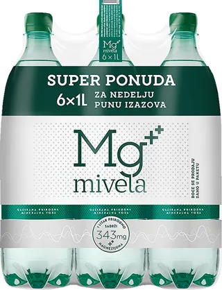Gazirana voda Mg Mivela 6x1l