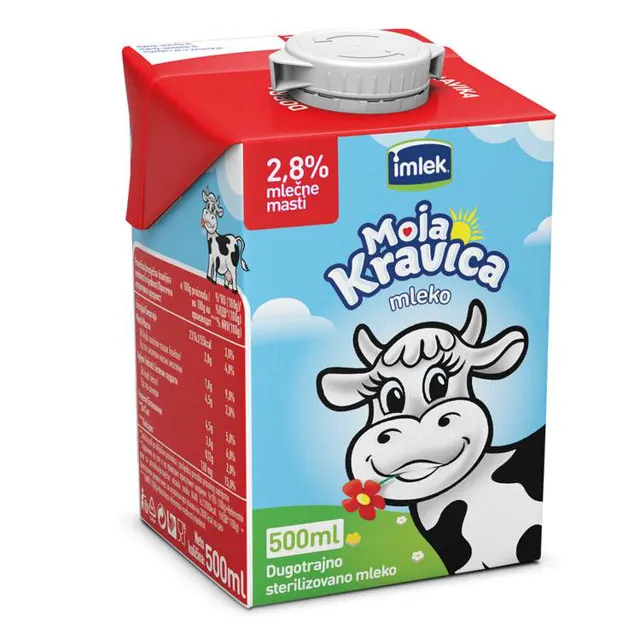 MLEKO KRAVICA 2.8%-1/2 0,5 l Moja Kravica - Imlek