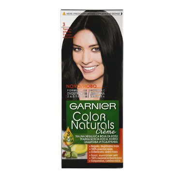 Farba/kosu tamno kestenjasta Garnier 3 Garnier Color Naturals