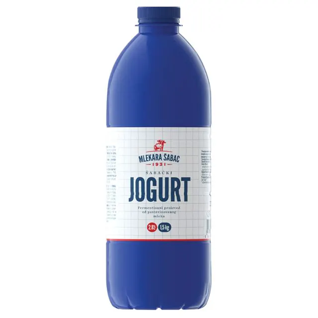 Sabacki Jogurt 2.8%mm 1.5kg pet Mlekara Sabac