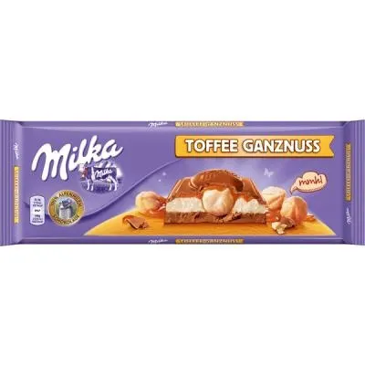 Cokolada MILKA 0300 toffee ganznuss Mondelez 300 g D WAY - MONDELEZ