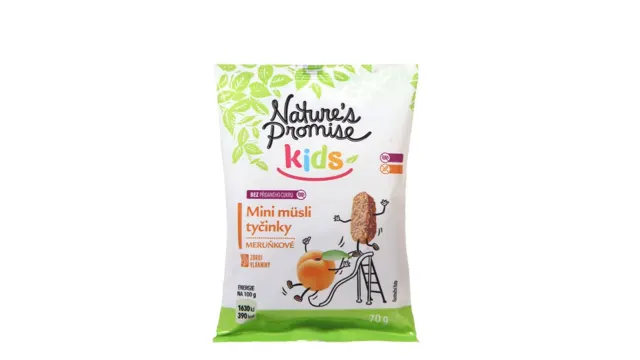 Mini musli bar kajsija GF NP Kids 70g Nature's Promise