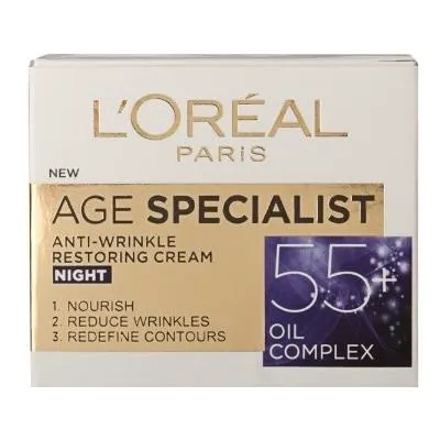 Krema dermoAge spec.55+ night Loreal50ml Loreal