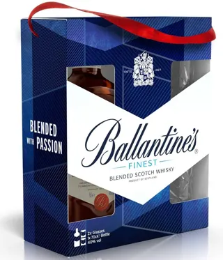 BALANTINES 0,7L + 2CASE