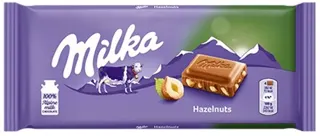 ČOKOLADA MILKA HAZELNUTS 80G