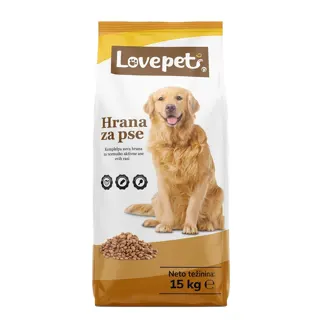 Hrana za pse Love pet 15 kg