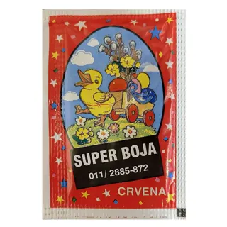BOJA ZA JAJA CRVENA 3g