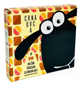 Sl.ml.cok.sa zrncima kafe Crna ovca3x72g