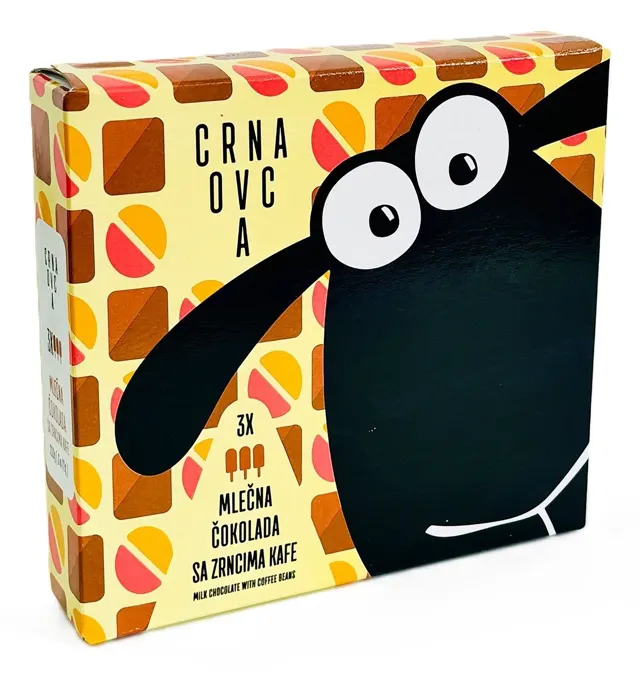 Sl.ml.cok.sa zrncima kafe Crna ovca3x72g