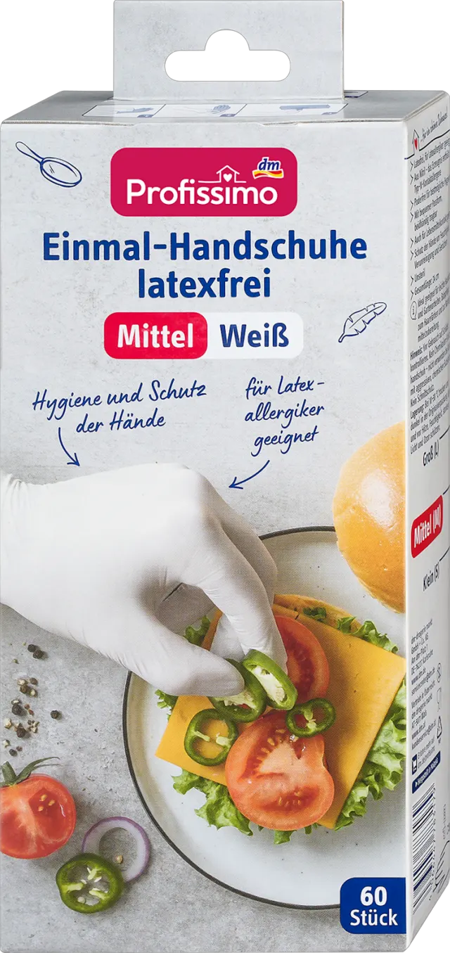 Profissimo rukavice bez lateksa M 60kom Profissimo