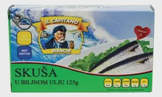 Skusa u biljnom ulju 0100+25g Gratis Il Capitano