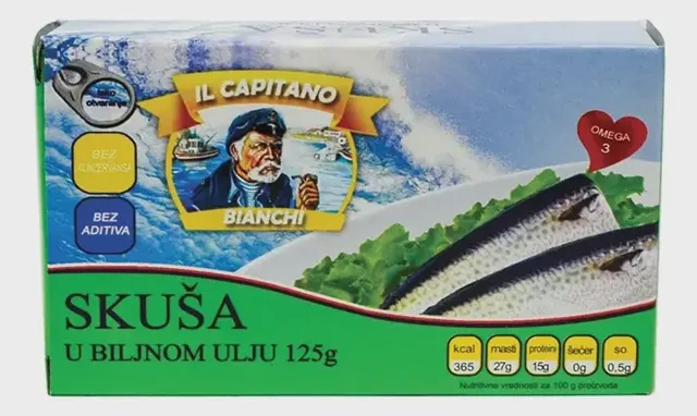 Skusa u biljnom ulju 0100+25g Gratis Il Capitano IL CAPITANO