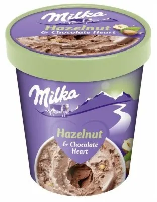 SLADOLED MILKA HAZELNUT TUB 480ML