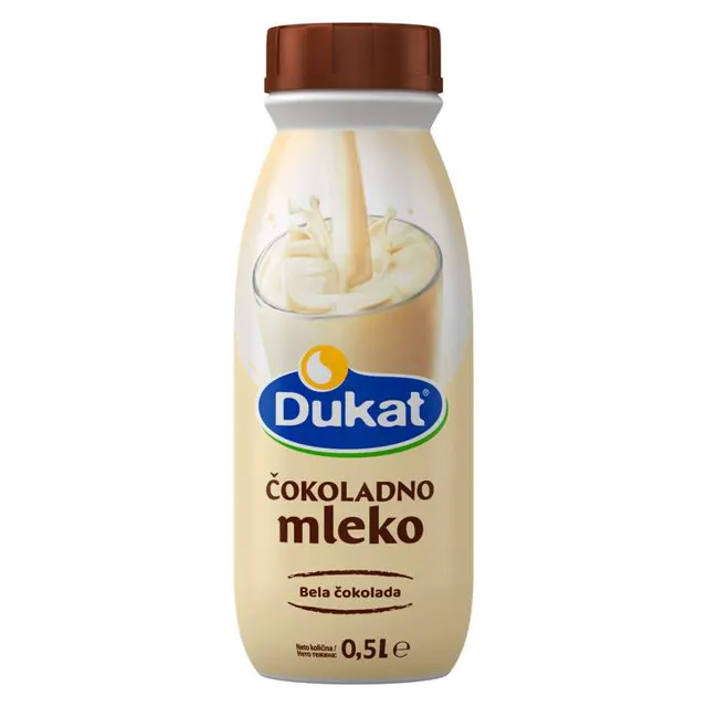 Dukat cokoladno mleko bela cokolada 0,5l Dukat