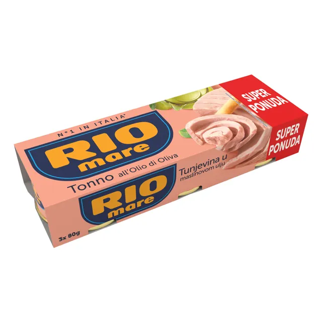 Tunjevina u masl.ulju Rio Mare 3x80g Rio Mare