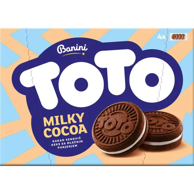 Cajno pecivo milk To-To 195g Toto