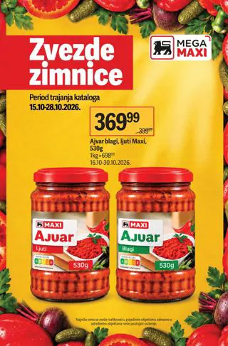 Mega Maxi katalog 25.10.–31.10., naslovna strana