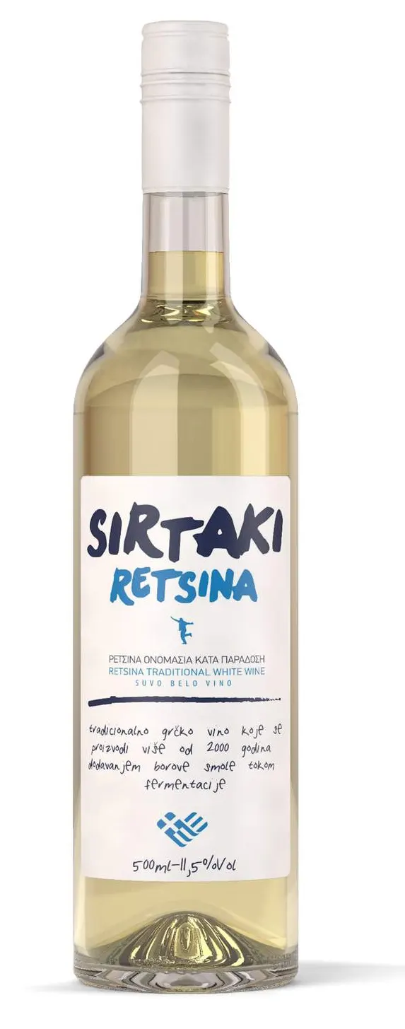 BELO VINO SIRTAKI RETSINA 0.5L EXTRA COFFEE BEOGRAD
