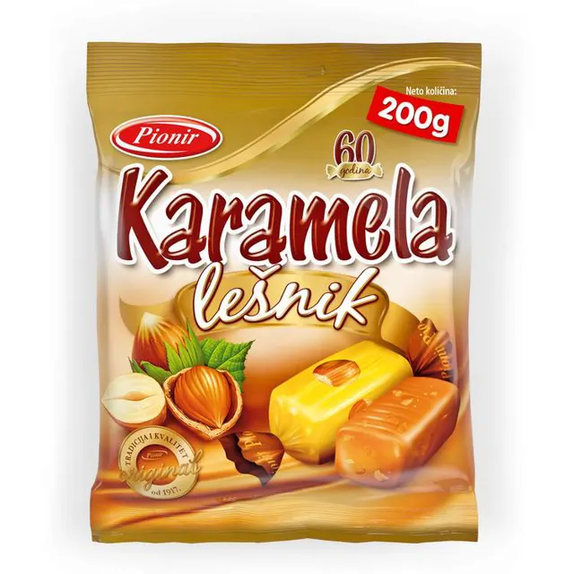 Karamela lesnik 200g Pionir