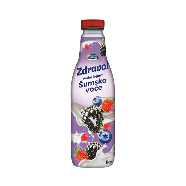 JOGURT VOĆNI ZDRAVO ŠUMSKO VOĆE 1KG PET IMLEK ZDRAVO
