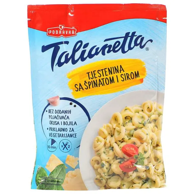 SOS TESTENINA SPANAĆ I SIR 155 GR PODRAVKA PODRAVKA