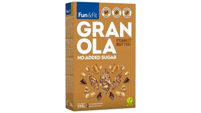 Granola kikiriki puter 330g Fun&Fit