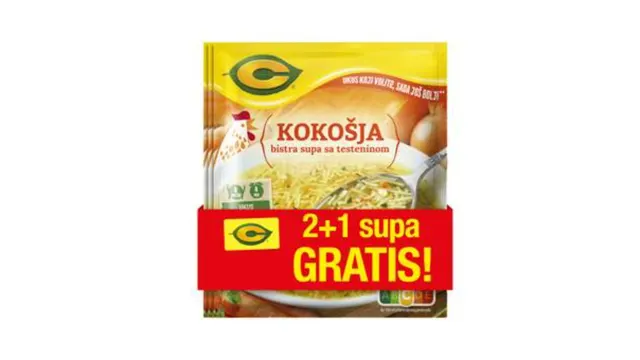 Supa kokos.bistra C 2+1 gratis (3x58g) C Soups & Bouillons & Dumplings