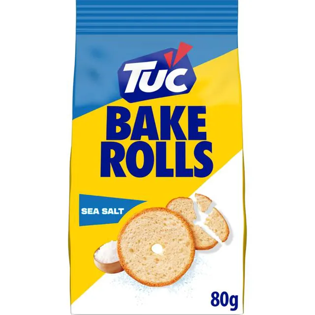 Dvopek Bake Rolls Slani Tuc 80g BAKE ROLLS