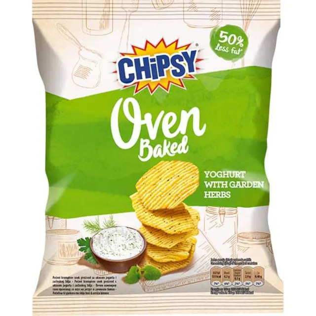 Cips jogurt i zacini Oven Chipsy 70g Chipsy