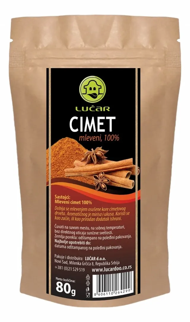 cimet mleveni 80g lucar Lucar
