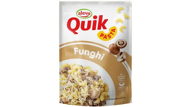 Instant pasta funghi Quik 60g Aleva