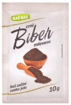 BIBER MLEVENI CRNI BAŠ BAŠ 10G BAS BAS