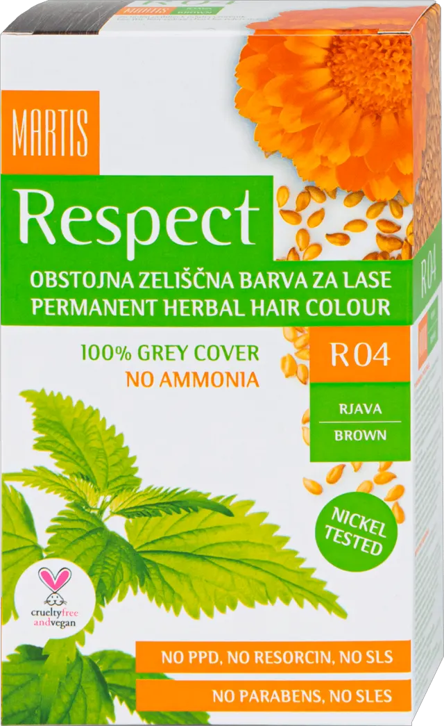 Respect boja za kosu R04 smeđa Respect